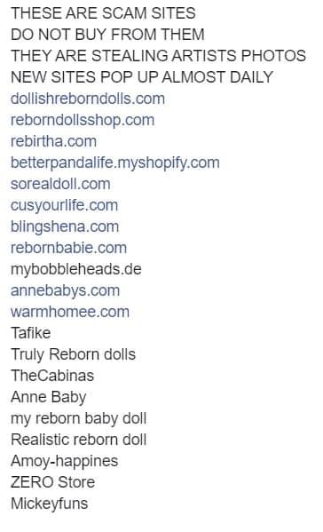 Reborn websites clearance